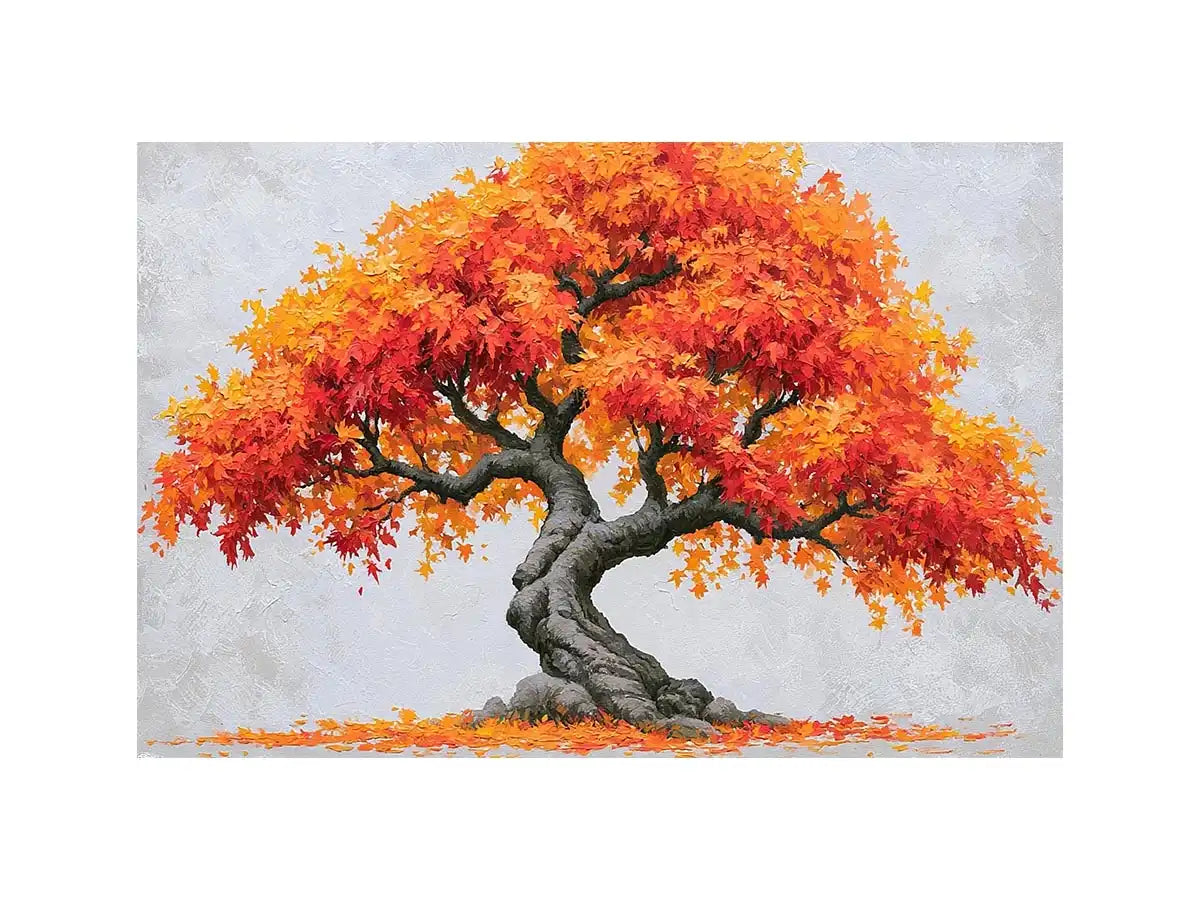 bonsai tree canvas art Autumn Bonsai Canvas Art for Warm Modern Decor – Canvas Art Prints