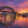 Sydney Harbour Bridge Dawn Panorama Canvas Print  Panorama