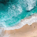 Aerial Tide Panoramic Canvas Print