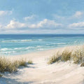 Seagrass Calm Panoramic Canvas Print