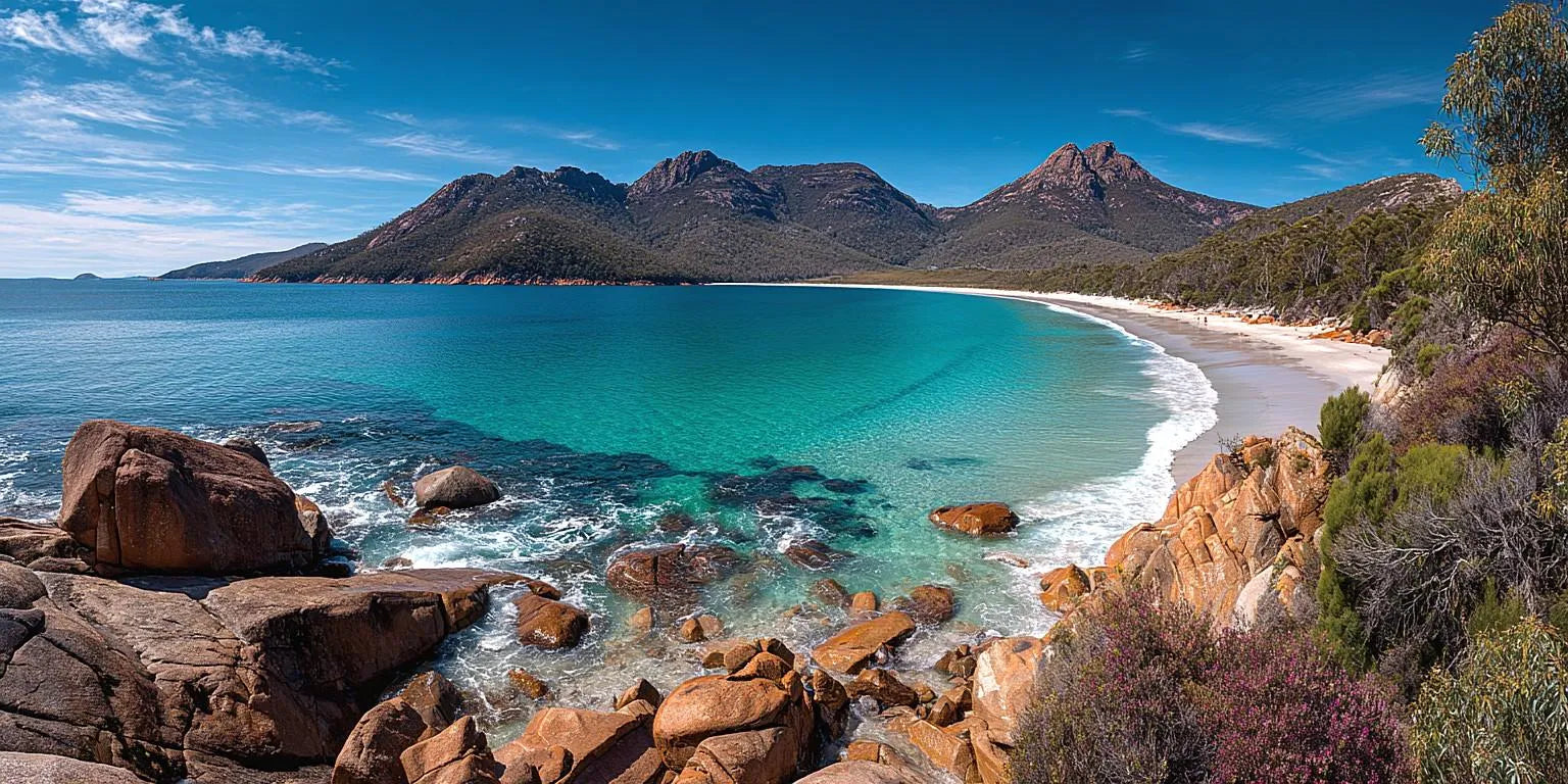 Wineglass Bay Freycinet Peninsula Panoramic Canvas Print