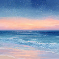 Starlit Shore Panoramic Canvas Print