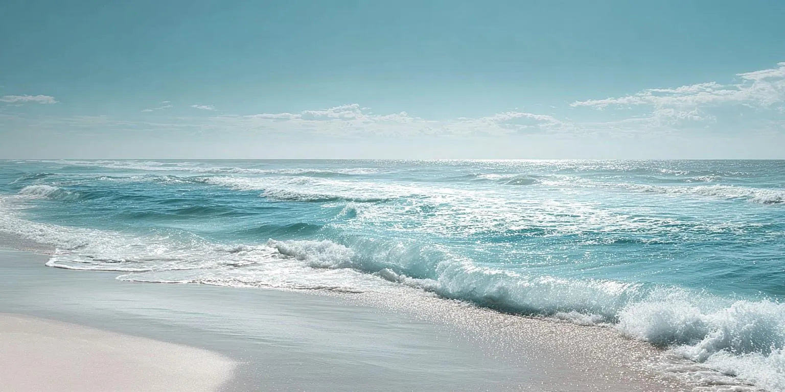 Silver Tide Panoramic Canvas Print