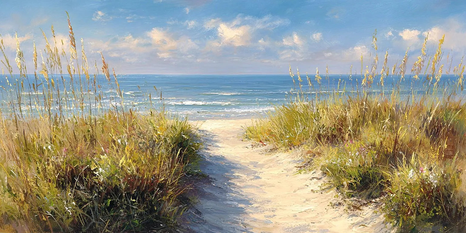 Dune Pathway Panoramic Canvas Print