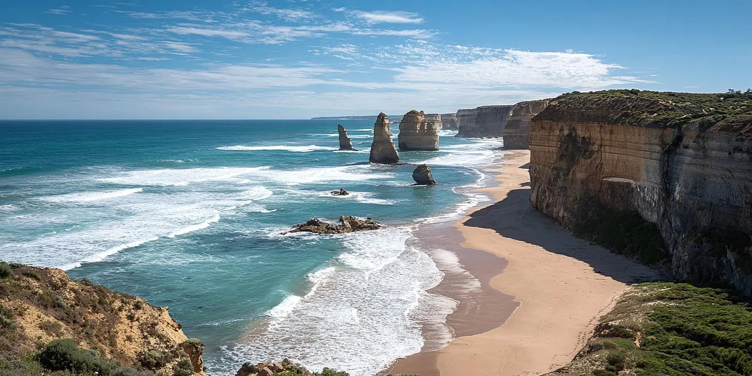 Twelve Apostles Great Ocean Road Victoria Panoramic Canvas Print