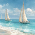 Sailing Calm Panoramic Canvas Print