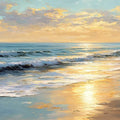 Tidal Glow Panoramic Canvas Print