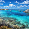 Rottnest Island Turquoise Ocean Bay Panoramic Canvas Print
