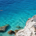 Azure Escape Panoramic Canvas Print