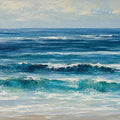 Ocean Rhythm Panoramic Canvas Print