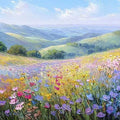 Lavender Valley Panoramic Canvas Print