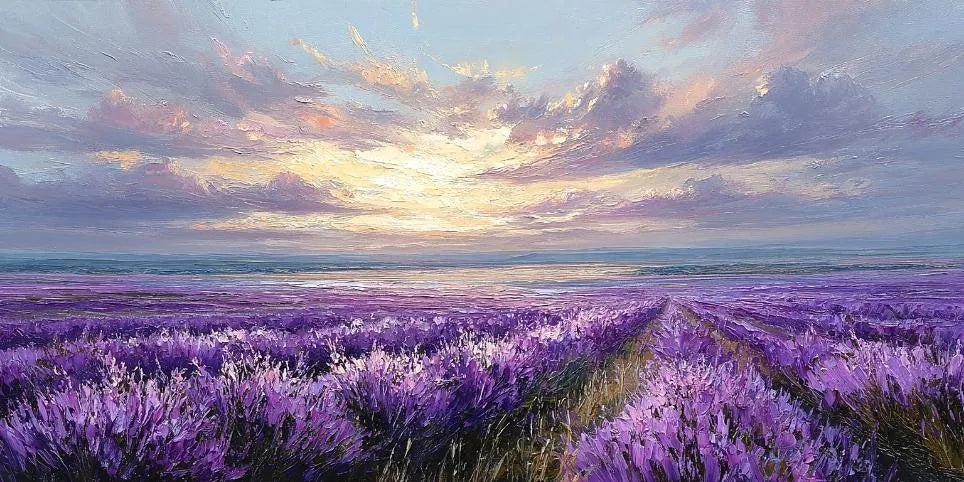 Violet Tide Panoramic Canvas Print