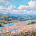 Pastel Meadow Light Panoramic Canvas Print