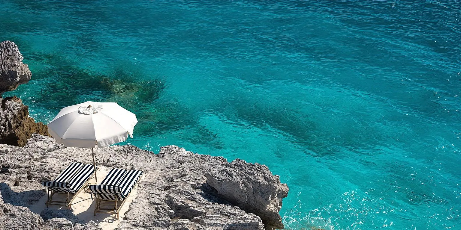 Turquoise Cove Escape Panoramic Canvas Print