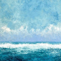 Seafoam Horizon Panoramic Canvas Print