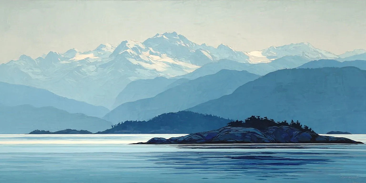 Alpine Bay Serenity Panoramic Canvas Print
