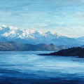 Glacial Water Vista Panoramic Canvas Print