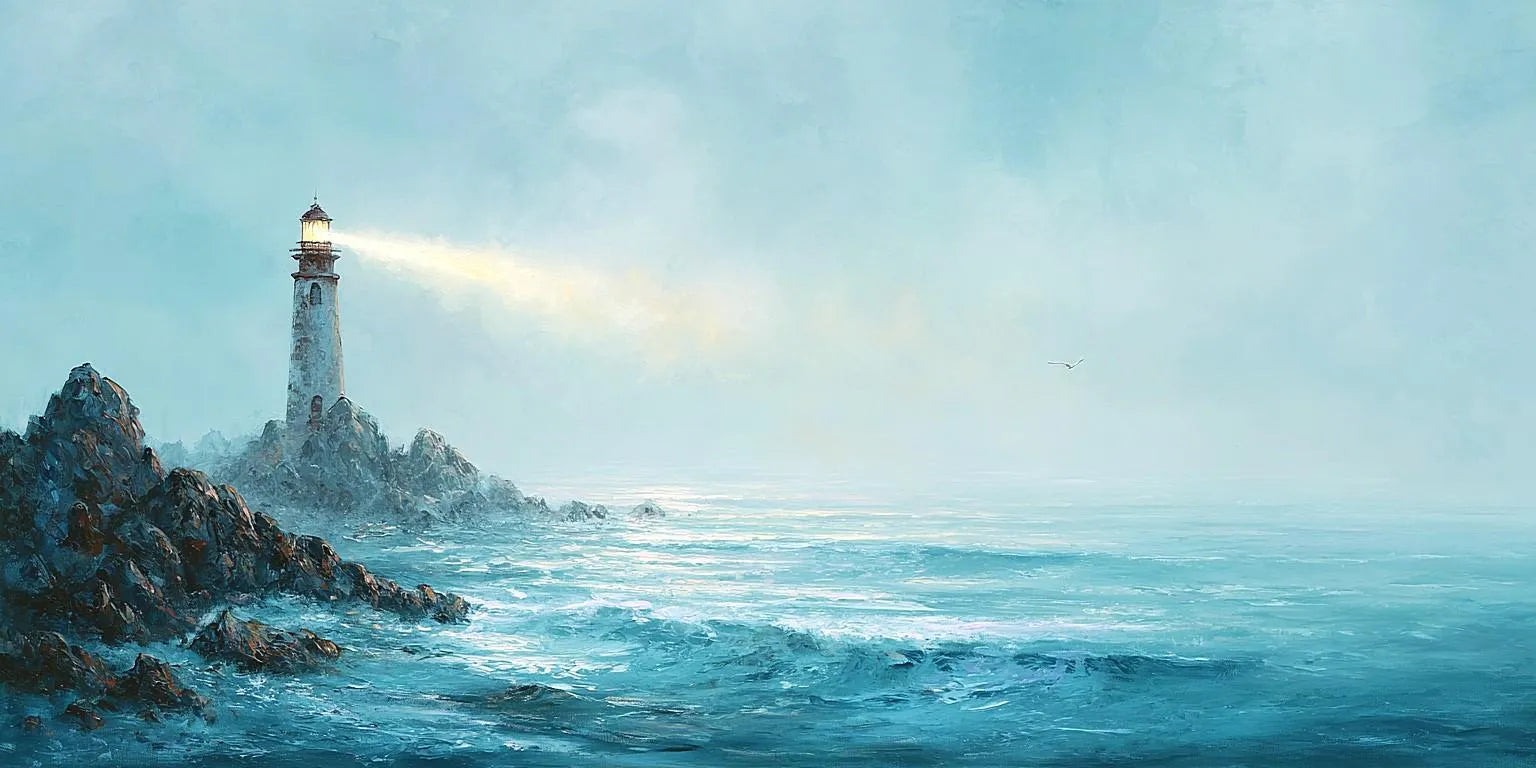 Beacon of Calm Panoramic Canvas Print