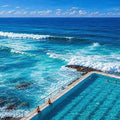 Bondi Beach Icebergs Ocean Pool Panoramic Canvas Print