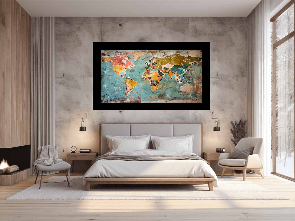 Antique World Explorer Map