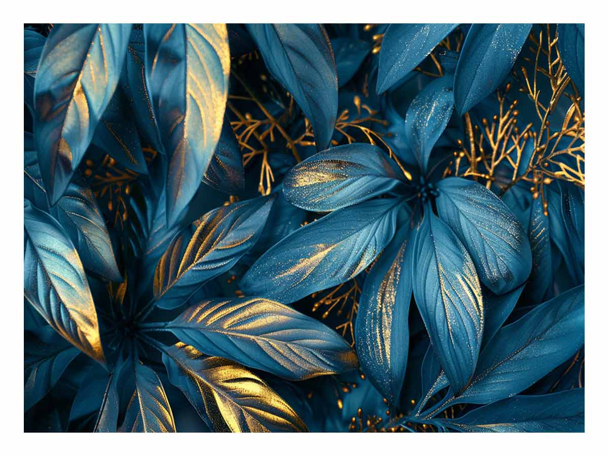 teal-gold-botanical-canvas-art-sunm408