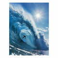Ocean Surfer Motion – Dynamic Coastal Wave Scene