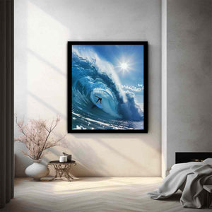 Ocean Surfer Motion – Dynamic Coastal Wave Scene