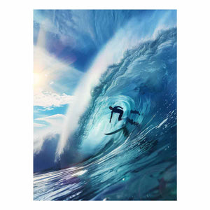 Ocean Surfer Wave Ride