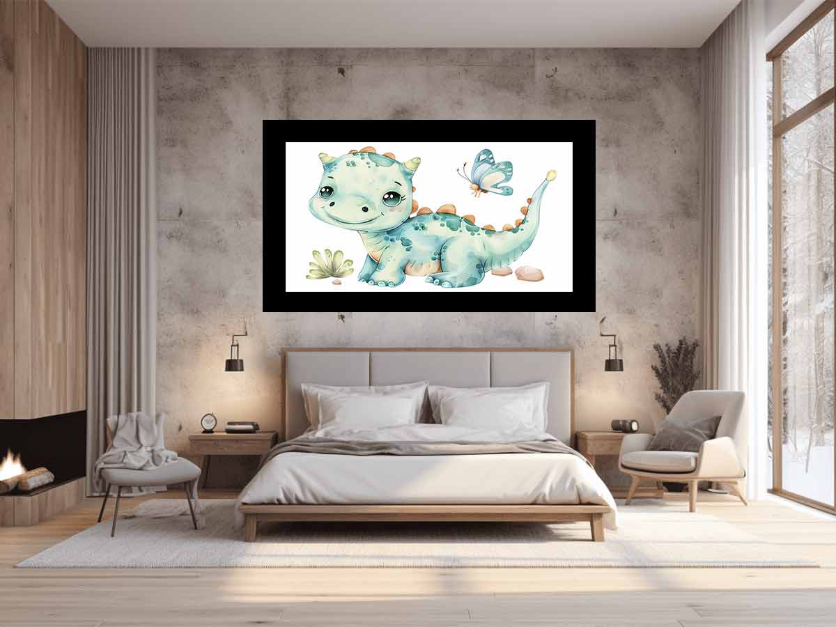 Playful Baby Dinosaur Portrait – Charming Prehistoric Character