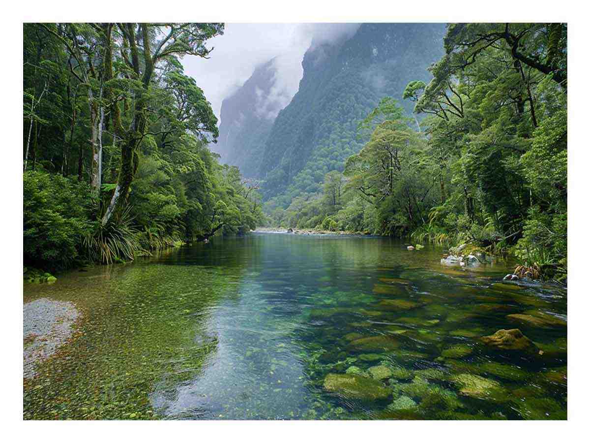 Milford Sound Alpine Fjord Landscape