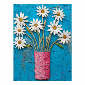 Soft White Daisy Meadow