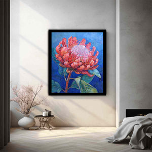 Crimson Waratah Botanical Bloom