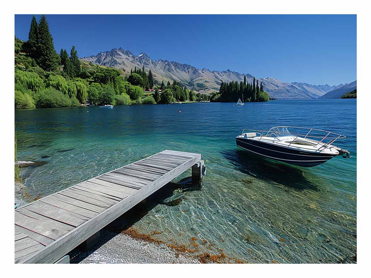 Lake Wakatipu Alpine Reflections