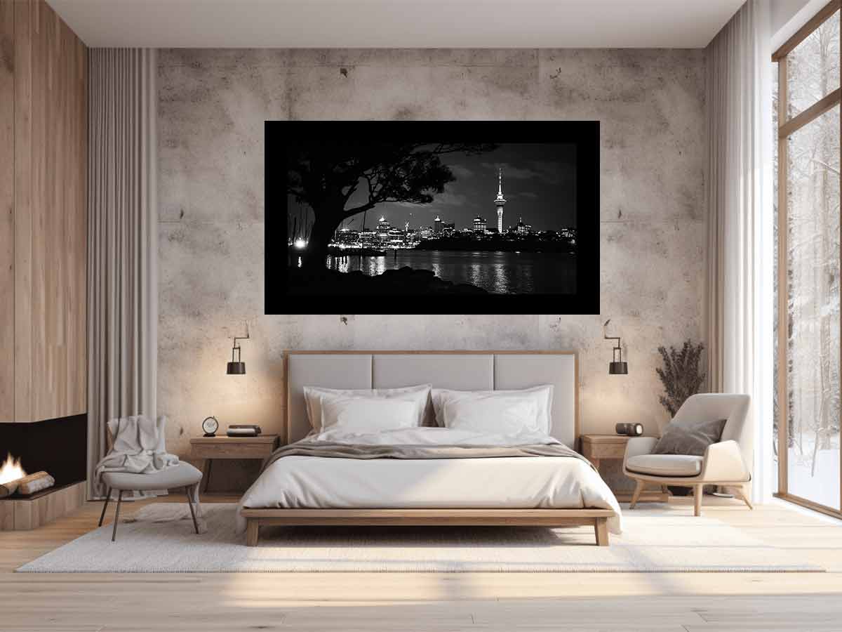 Auckland Skyline Panorama – Harbour City Night View