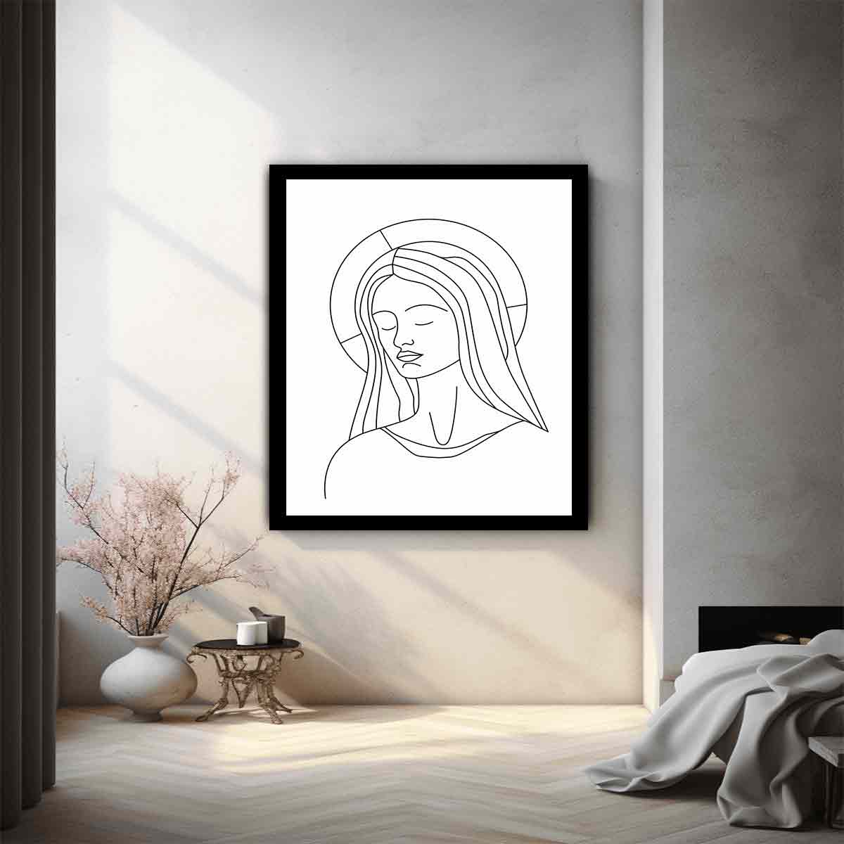 Sacred Virgin Mary Devotional Portrait
