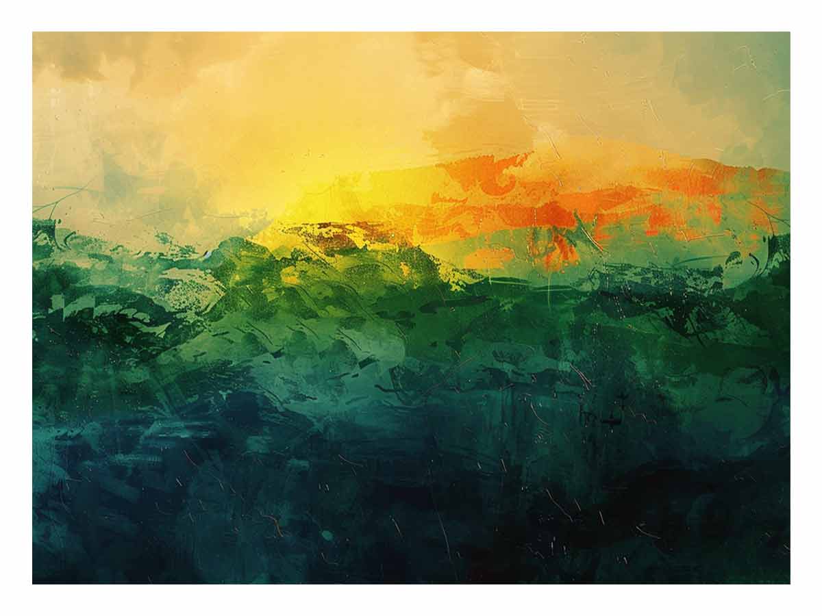 Golden Sunrise Horizon