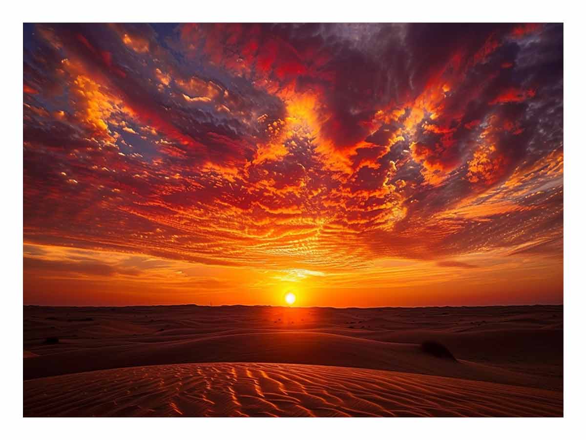 Sunrise Coastal Horizon – Tranquil Morning Glow