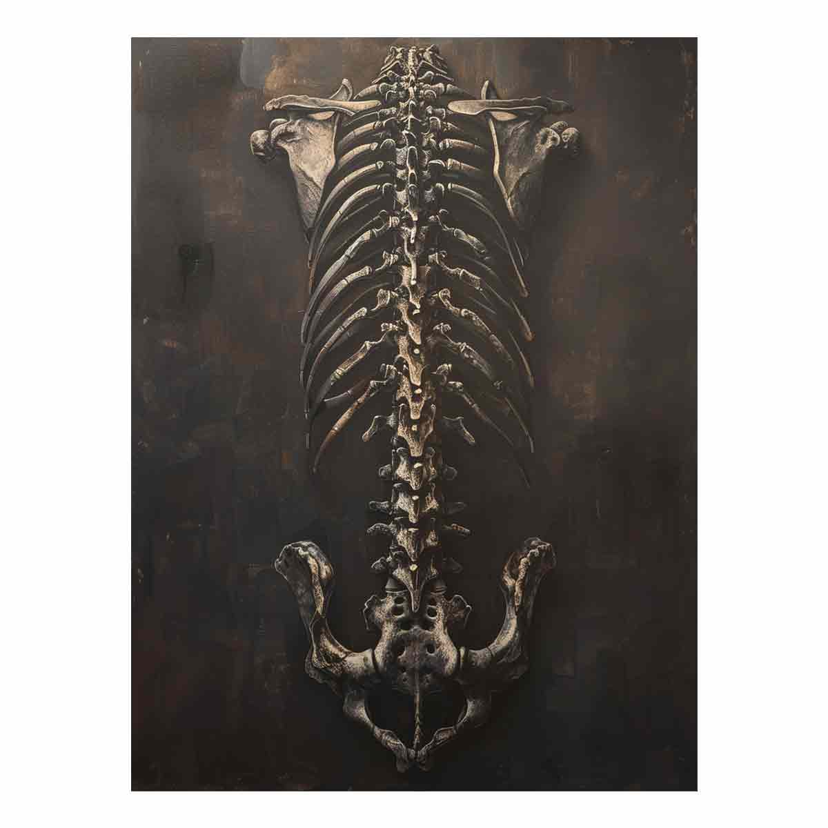 Vintage Skeleton Gothic Illustration