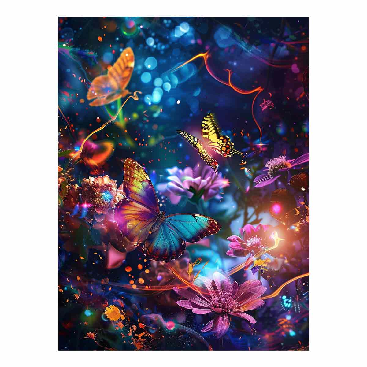 Cosmic Bloom Nebula Garden