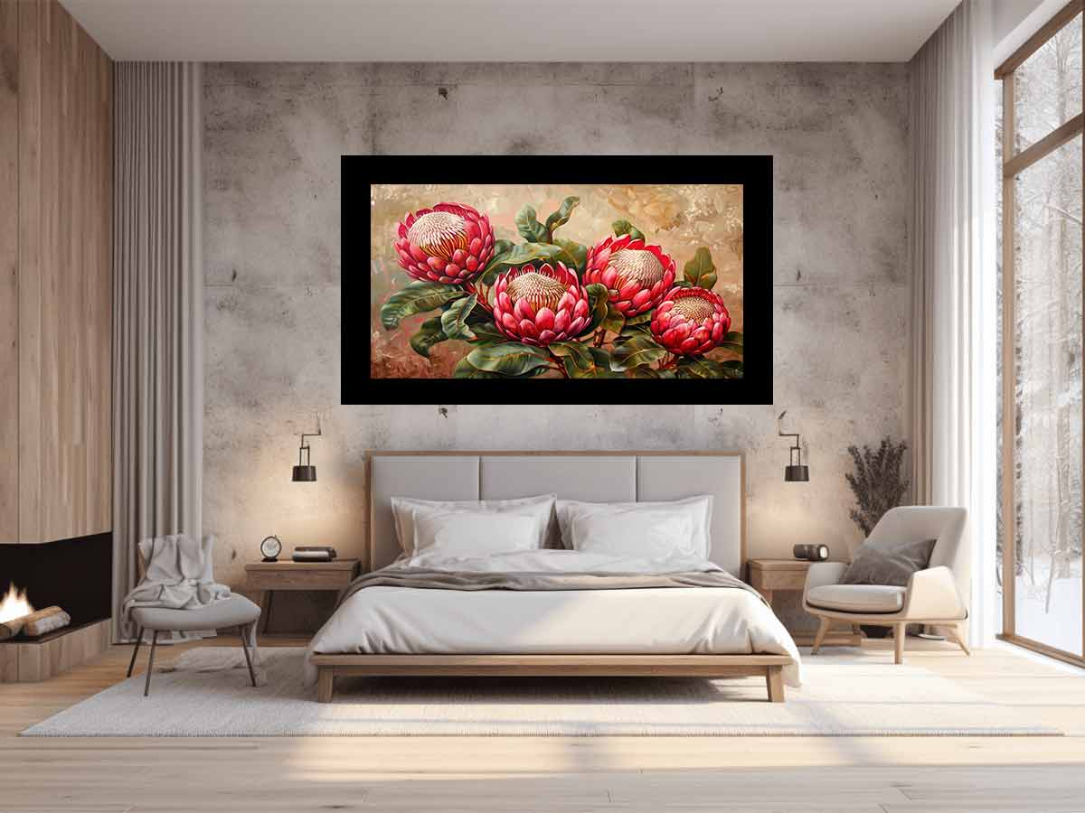 Scarlet Waratah Floral Study