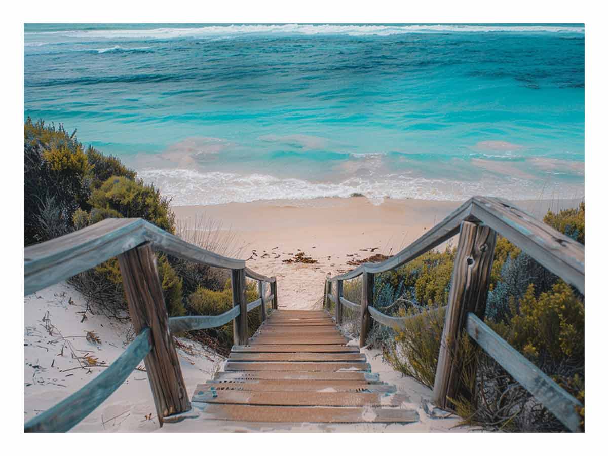 turquoise-beach-stairs-coastal-canvas-print-sunm748