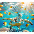 Underwater Turtle Ocean Drift