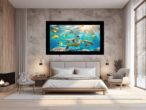 Underwater Turtle Ocean Drift