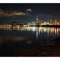 Auckland Skyline Night Lights
