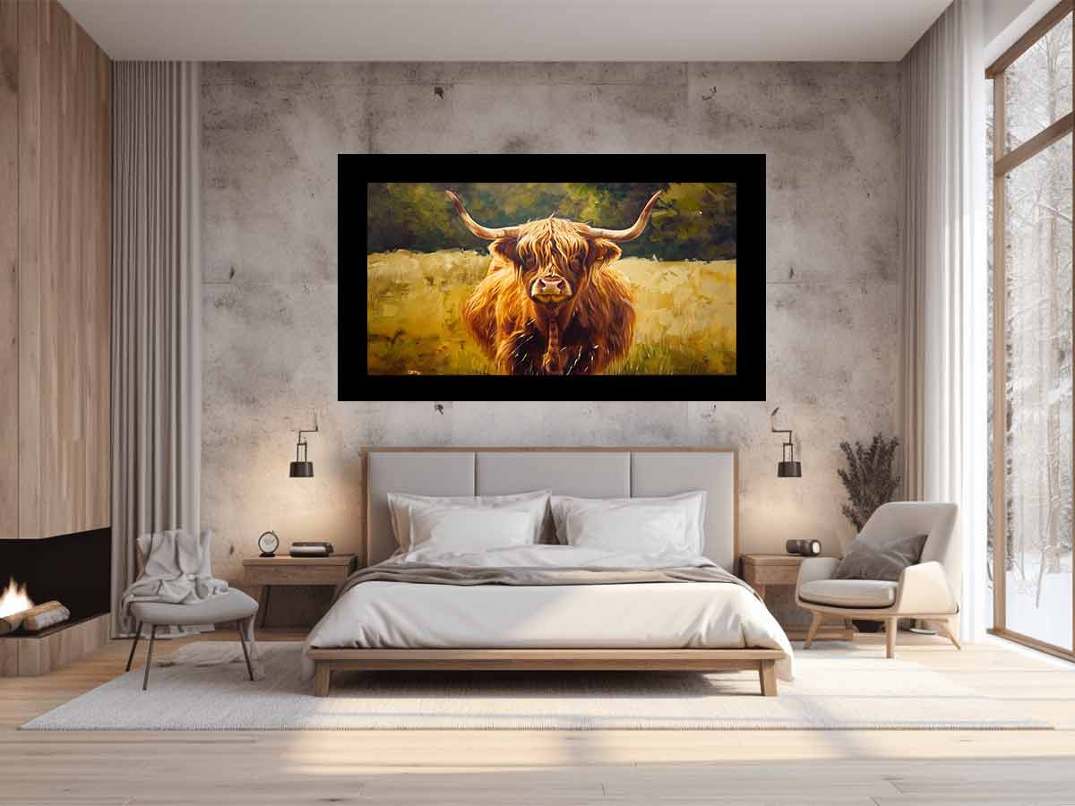 Highland Cattle Mist Landscape