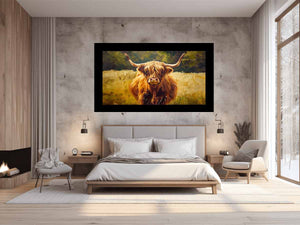 Highland Cattle Mist Landscape