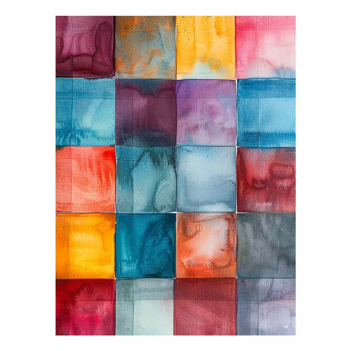 Geometric Abstract Squares – Modern Pattern Composition