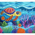 Graceful Sea Turtle Ocean Drift