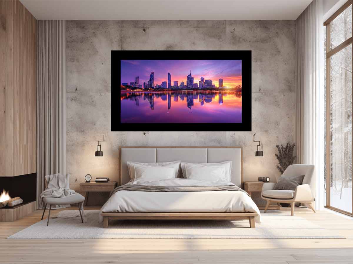 Perth Skyline at Dusk – Urban Vista Expression