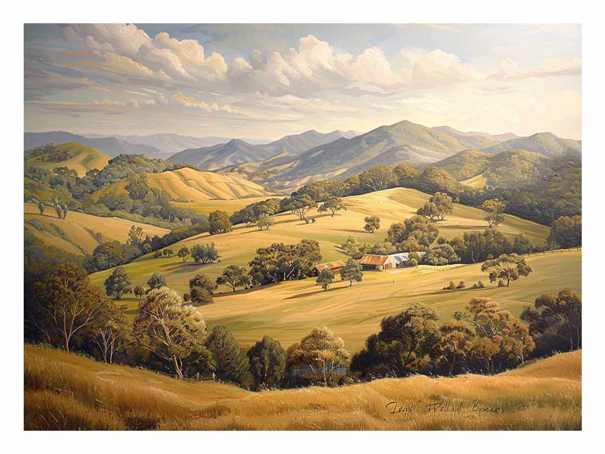 Australian Outback Landscape Glow
